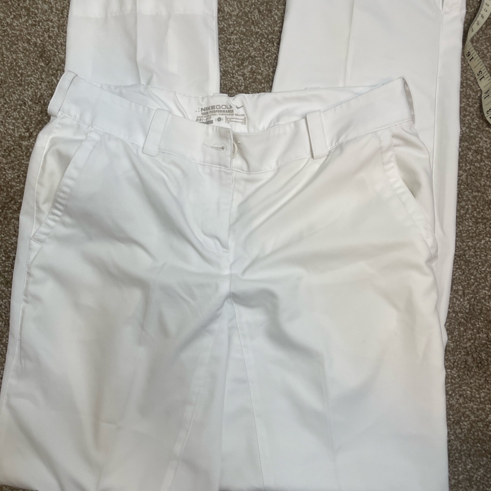 Nike White Trousers Crisp Lightweight Design